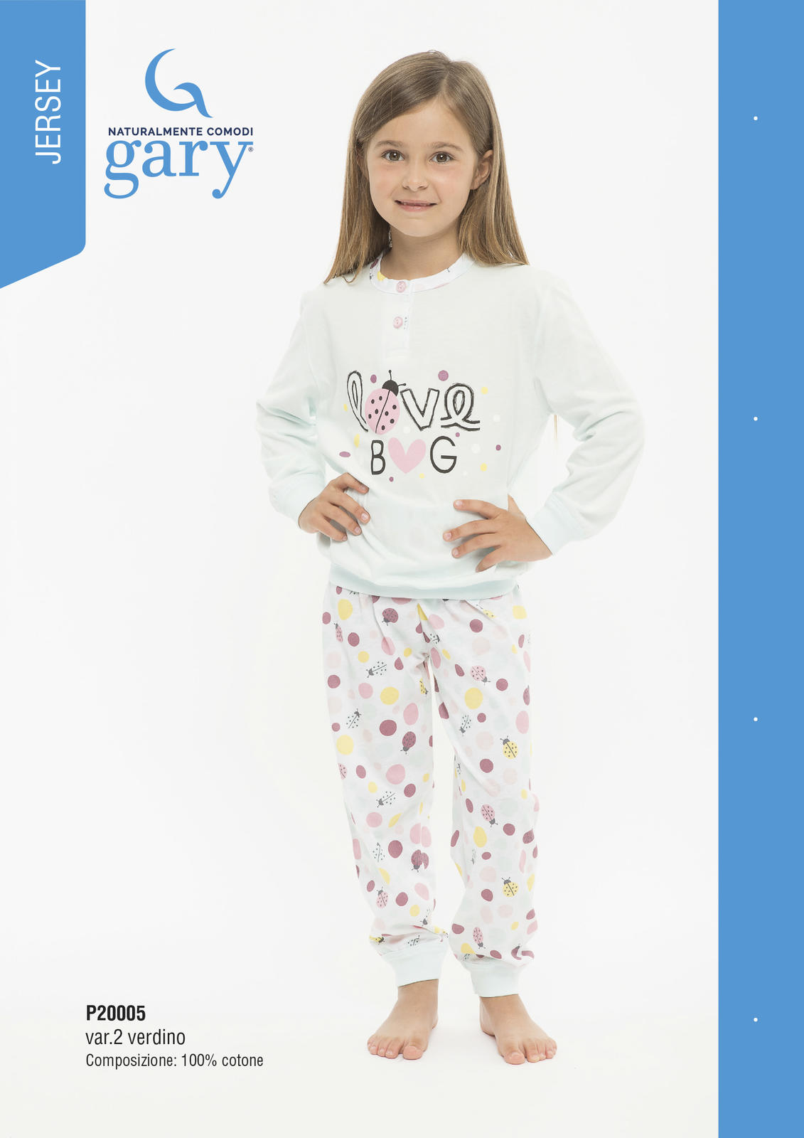 GIRL'S PAJAMA M/L P20005 Tellini S.r.l. Wholesale Clothing